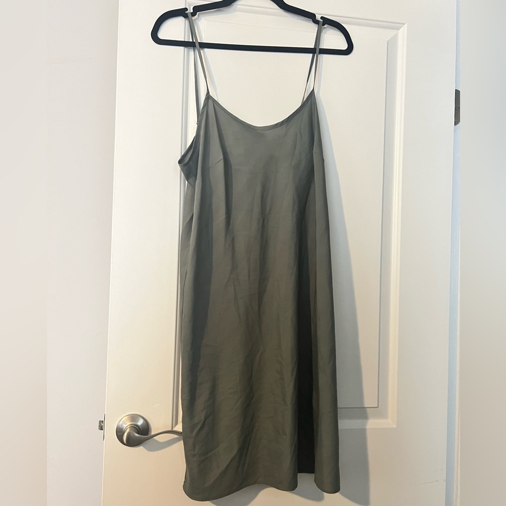 Nanette Lepore Olive Slip Dress